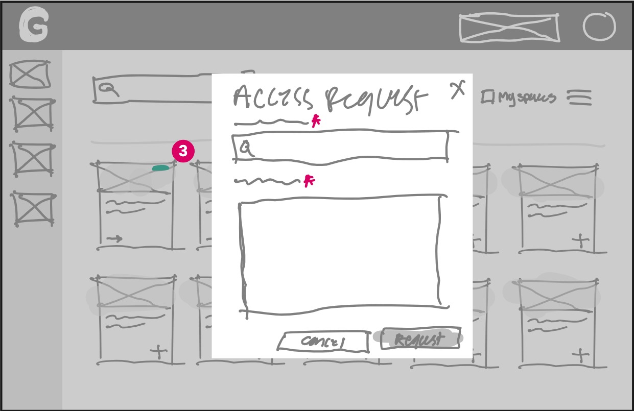 Desktop wireframe
