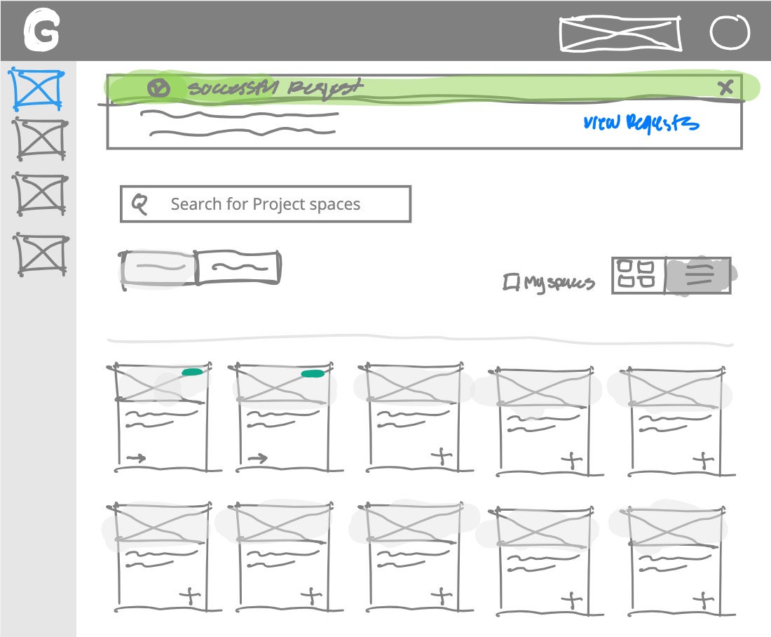 Desktop wireframe