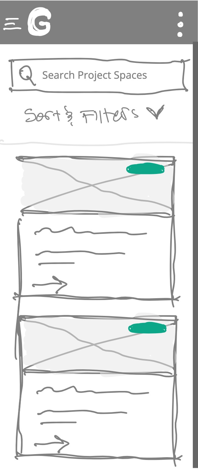 Mobile wireframe