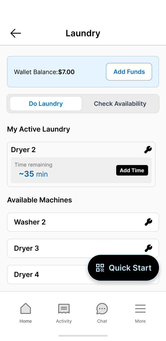 OTA laundry flow, after