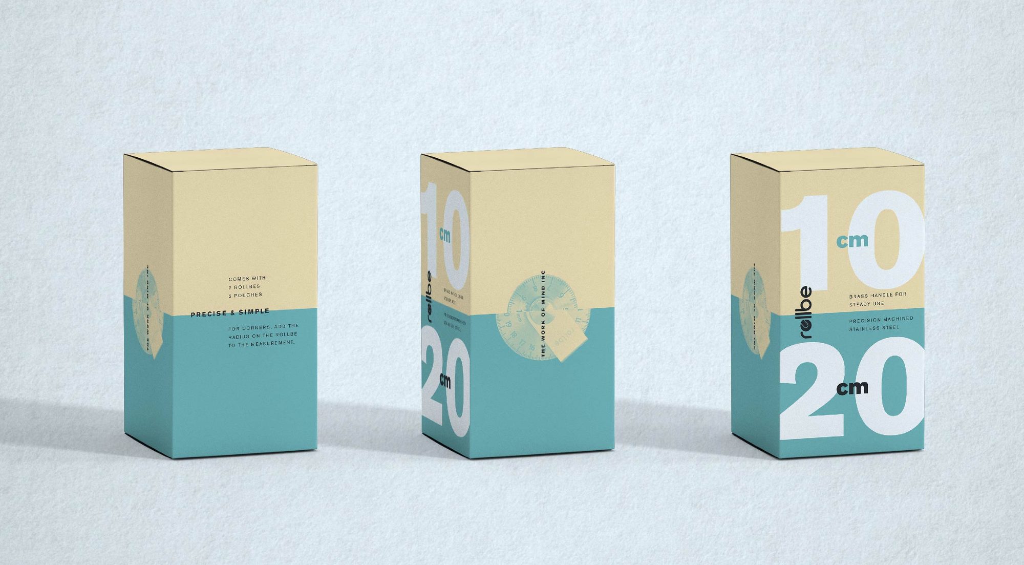 Rollbe packaging boxes, teal edition